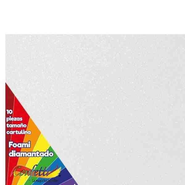 FOAMY DIAMANTADO 55X43CM. BLANCO E.10 C.300